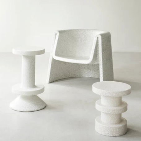 Bit Bar Stool 65cm, White/White