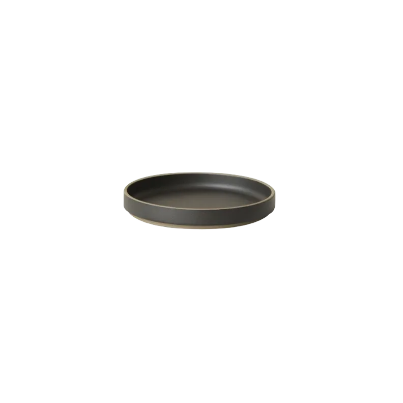 Hasami Porcelain Plate, 5.6" Black