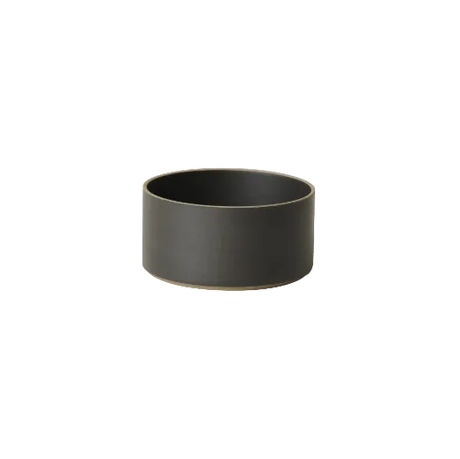 Hasami Porcelain Bowl, Medium High, Black