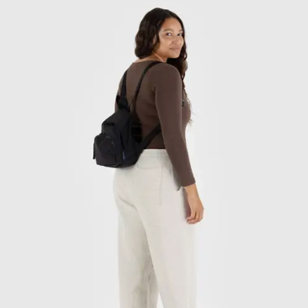 Mini Nylon Backpack - Black