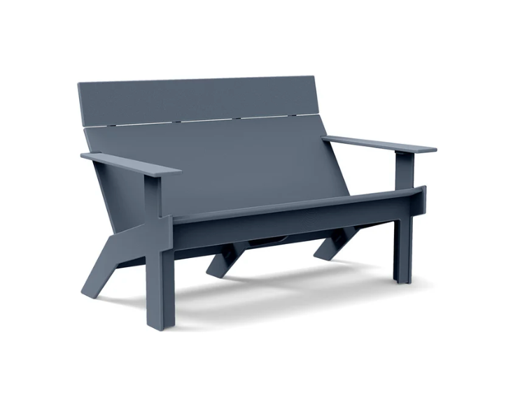 Tall Lollygagger Sofa, Ash Blue