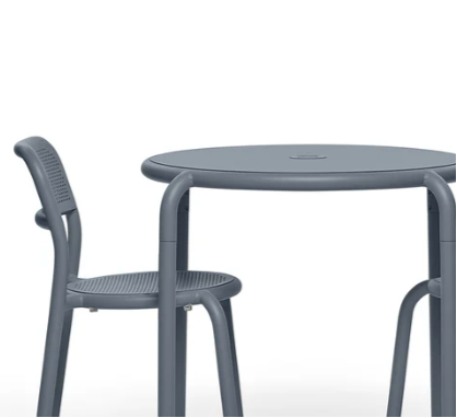 Toni Bistro Table Set + 2 chairs, Elephant Grey