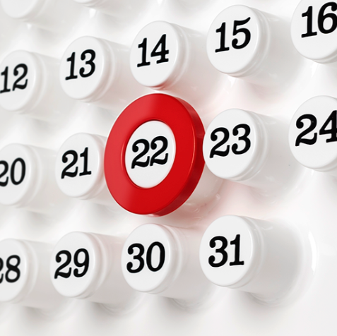 Ring a Date Calendar, Green – vancouver special