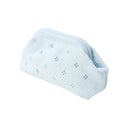 Small Fleur Clutch, Ice Blue
