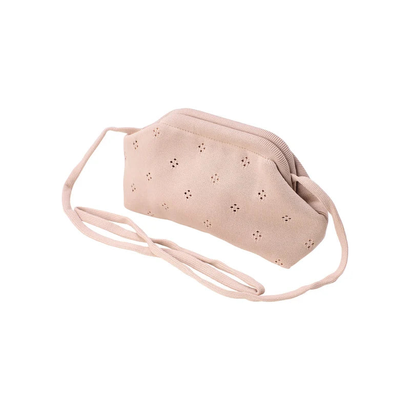 Small Fleur Clutch, Oyster Pink