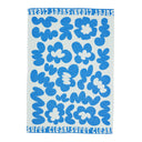Super Clean Flowers Blue/Natural Tea Towel