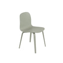 Visu Chair, Wood Base, Dusty Green