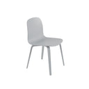 Visu Chair, Wood Base, Grey