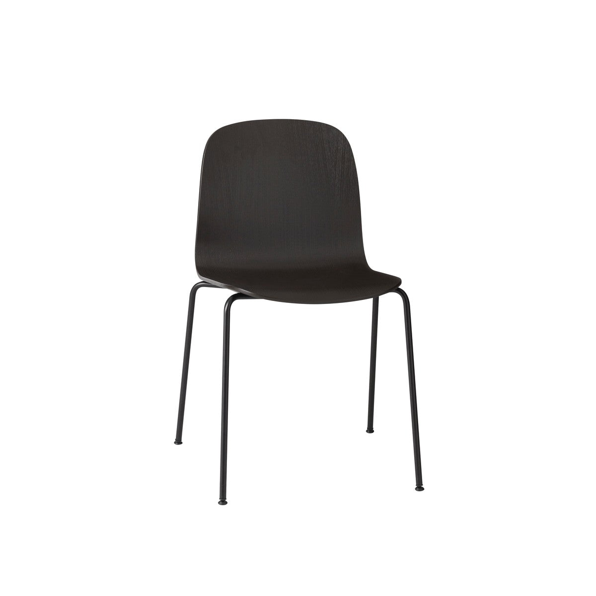 Visu Chair, Tube Base, Black/Black