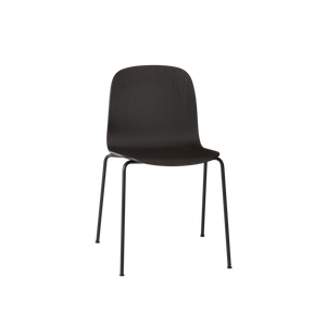 Visu Chair, Metal Base, Black/Black