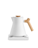 FELLOW Corvo EKG Pro Electric Kettle, Matte White and Maple