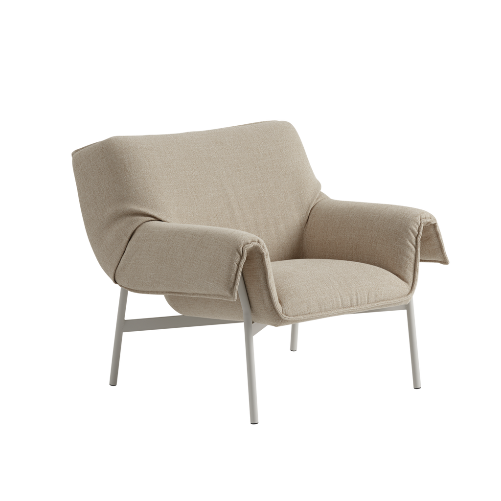 Wrap Lounge Chair, Ecriture 240, Grey Steel Base
