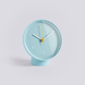 table clock, blue