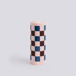 Column candle, Large pink/blue