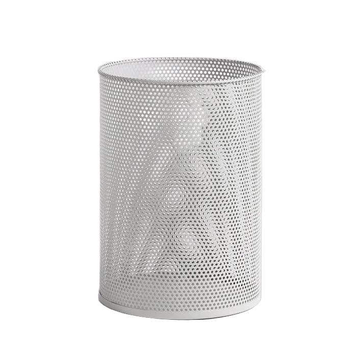 Perforated Bin, Light Grey, Large