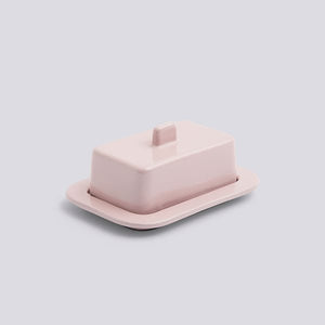 barro butter dish, pink