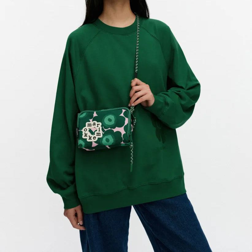 Marimekko unikko shoulder bag, green