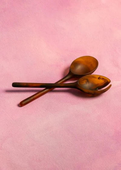 Salad Servers, Amber