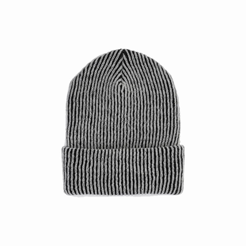 Simple Rib Hat, Black/White