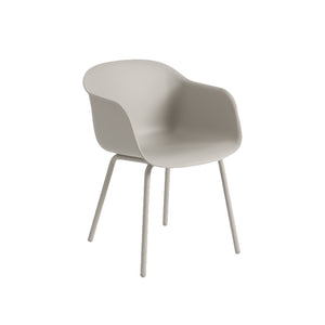 Fiber Outdoor arm chair,  grey