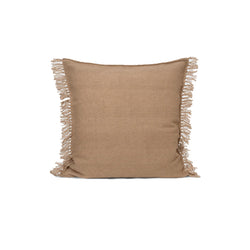 Kelim Fringe Cushion, Small, Sand