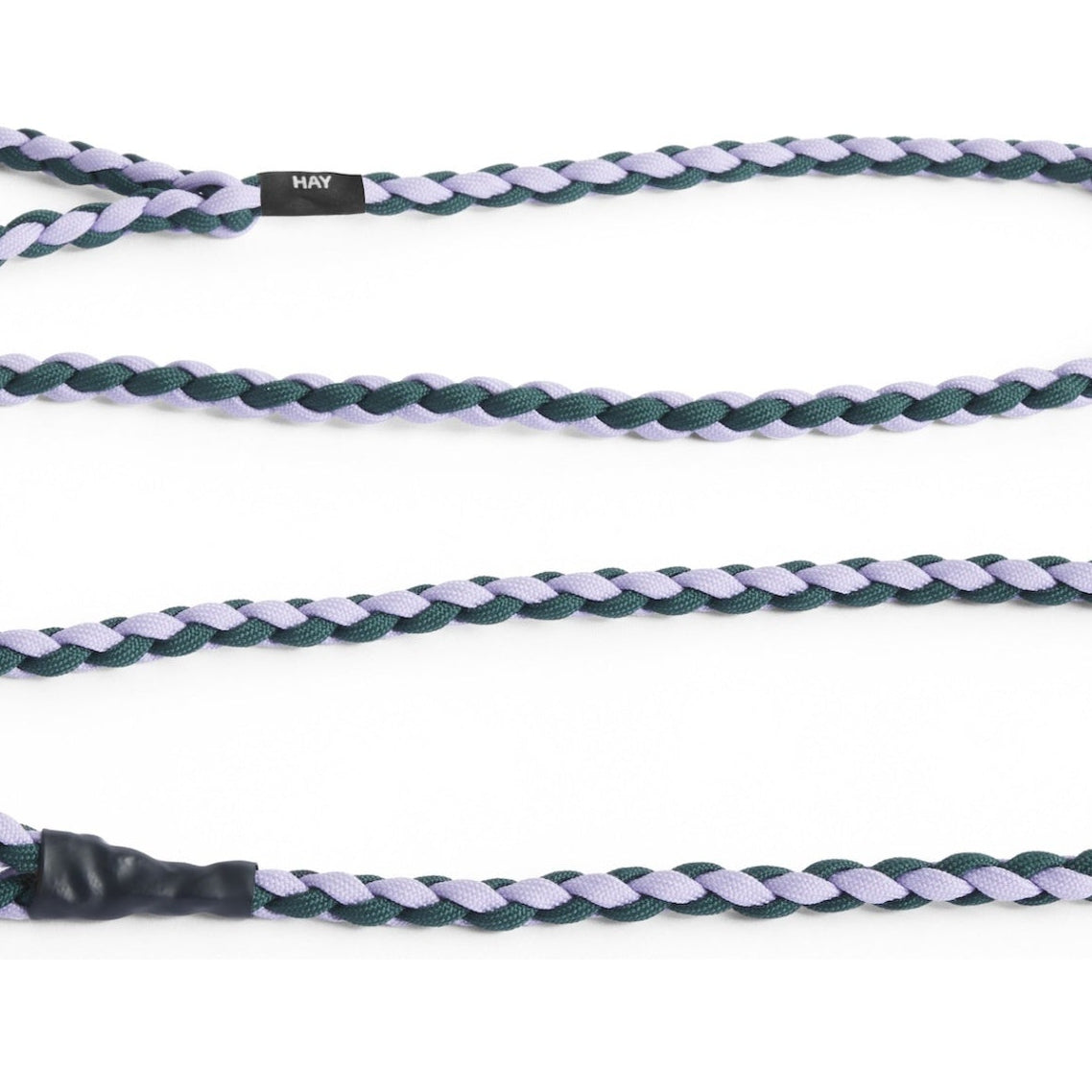 Dog Leash Braided, Lavender/Green, M/L