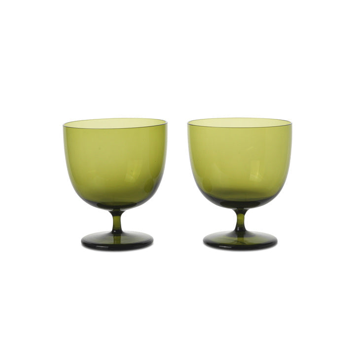 Host Water Glasses - Set of 2 - Moss Green