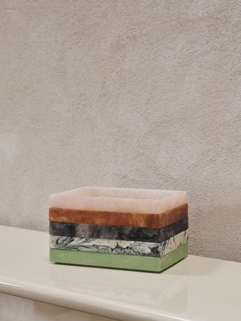 Mist Tray 10cm x 15cm, Emerald Off-White