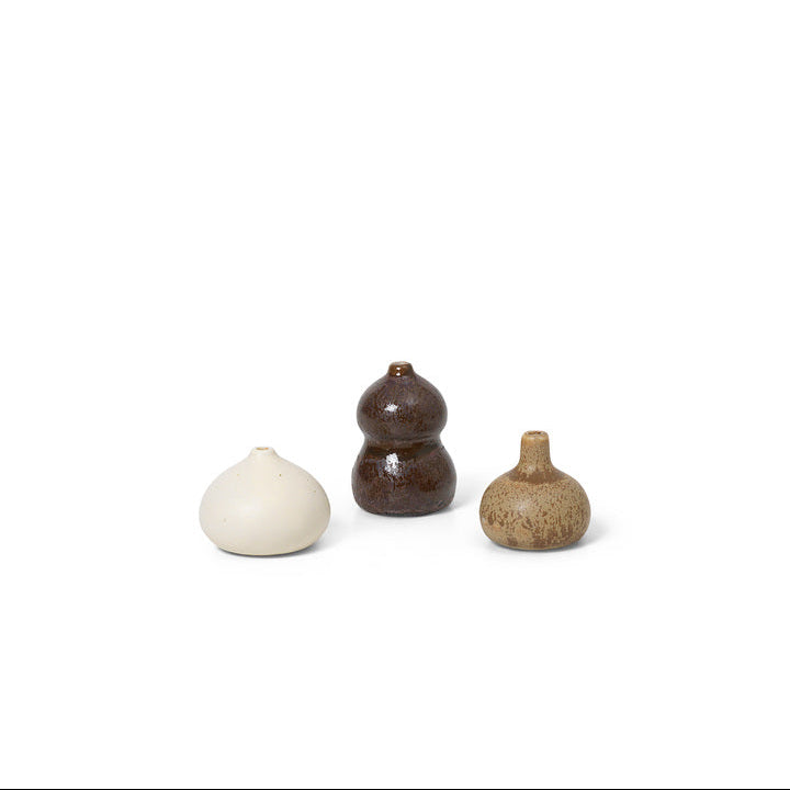 Komo Mini Vases, Set of 3, Multi
