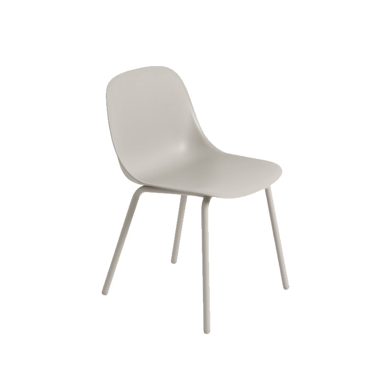 Fiber Outdoor Side Chair, Grey