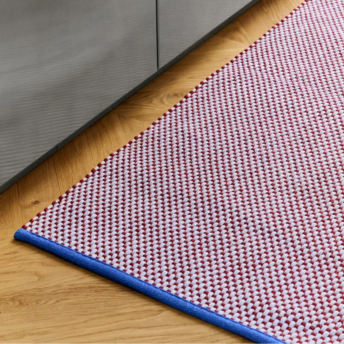 3 Colour Rug, Light Grey, 140 x 200 cm