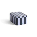 Tin Container, Small, Dark Blue/ Lavender
