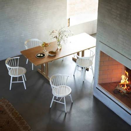 J18 Chair, White Painted Beech