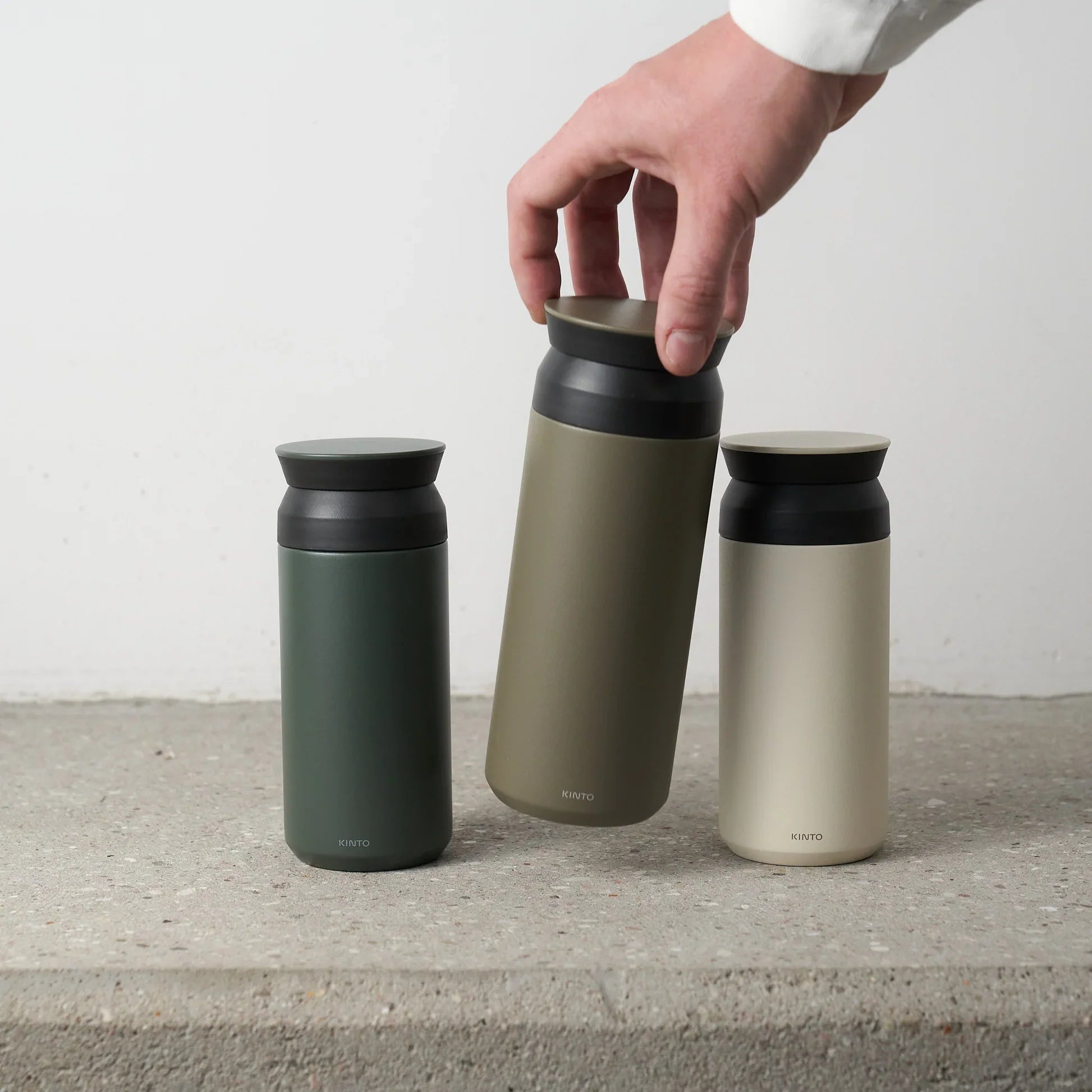 Kinto Travel Tumbler, Ash Green, 350 ml