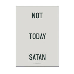 Poster, Weightless - Not Today Satan, 70 x 100 cm, Framed