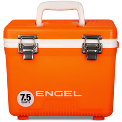 Cooler + Dry Box w/ Strap 7.5 qt - Orange