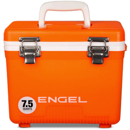 Engel Coolers, Cooler + Dry Box w/ Strap 7.5 qt - Orange