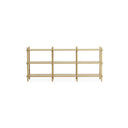 Jam Bookcase 8 poles, Oak/Grey
