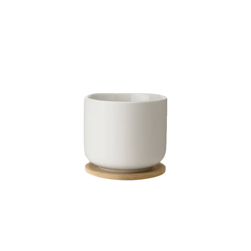 Theo Cup with Coaster, 6.8 oz, Sand