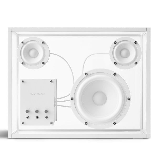 Large Transparent Speaker, White