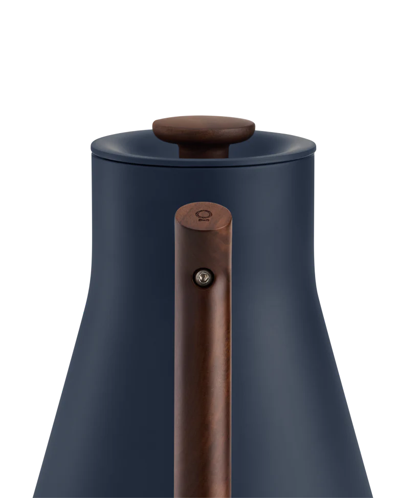 Corvo EKG Pro Electric Kettle, Stone Blue and Walnut
