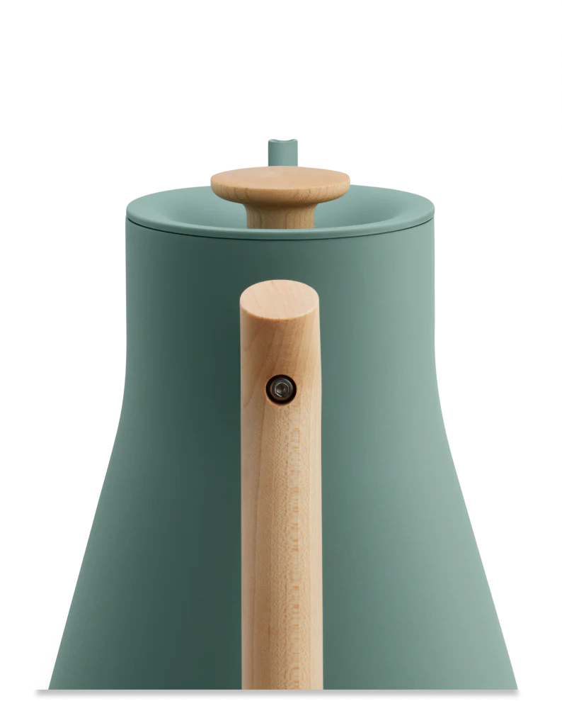 FELLOW Stagg EKG Pro Electric Kettle, Smoke Green and Maple