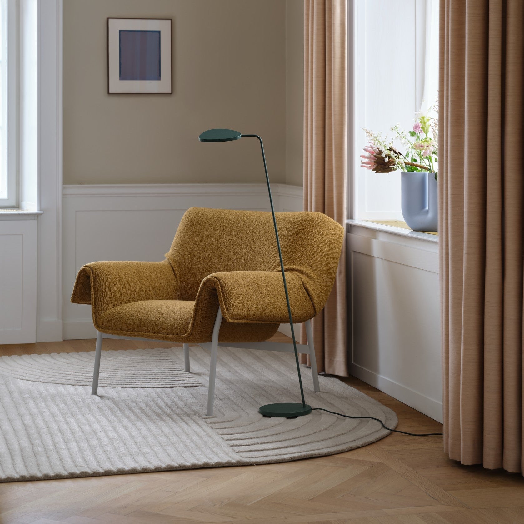 Leaf Floor Lamp, Dark Green