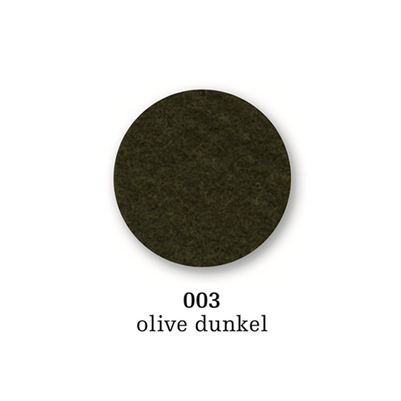 Felt coaster round, 10cm, olive dunkel