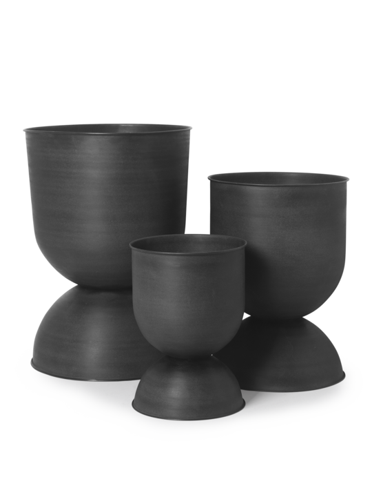 Hourglass Pot Small, Black