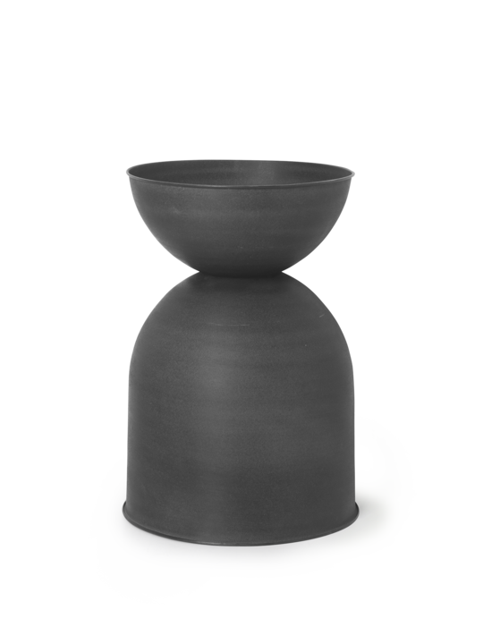Hourglass Pot Medium, Black