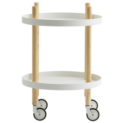 Block Table, Round, 45cm, White