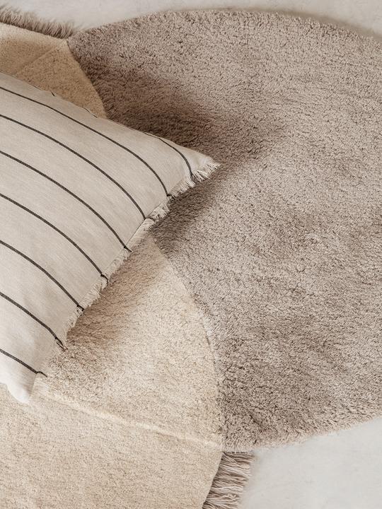 Calm Cushion, Large, 80 x 80 cm, Camel/Black