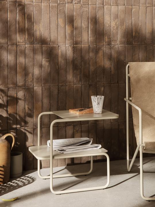 Level Outdoor Side Table, Cashmere