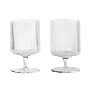 Ripple Wine Glass, Clear (Set of 2)